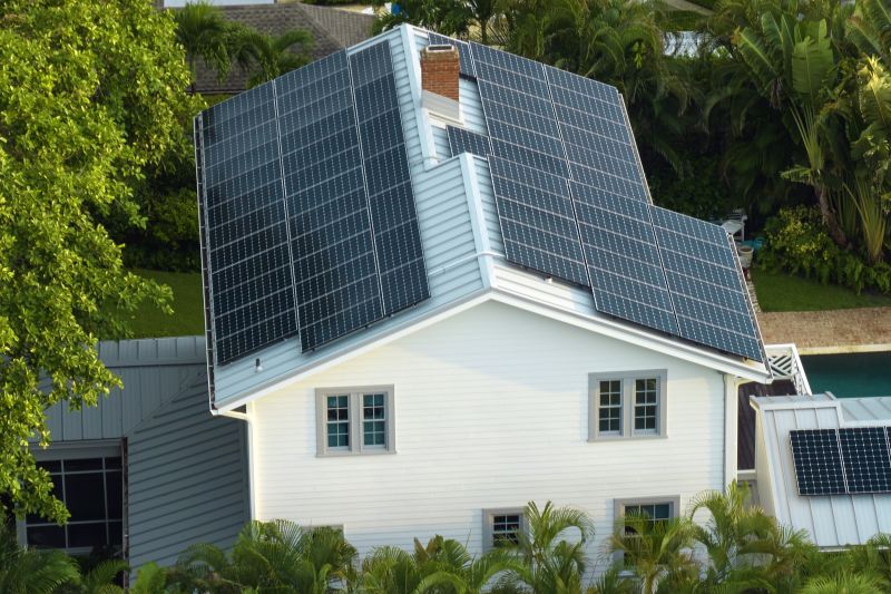 Residential Roof with Solar Panels